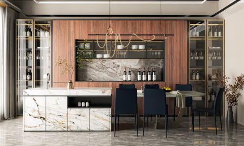 Gizir 3D06_A360 Világos teak 3D bútorlap