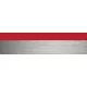 Gizir 9530 3D fényes 3d inox/piros 1x22mm élzáró