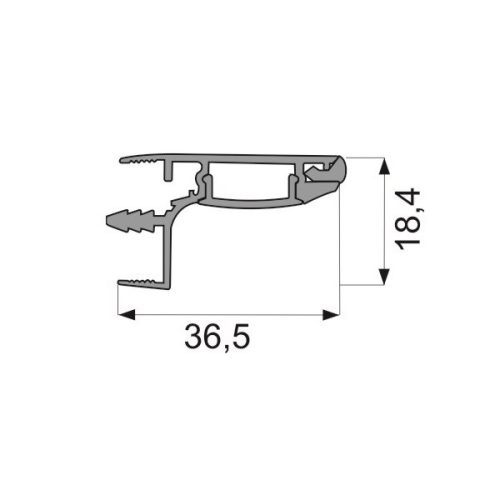 Bemarható LED fogantyú profil 3 méter Handle