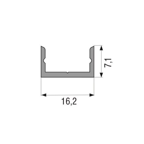 Csavarozható LED profil 3 méter Ore Fekete