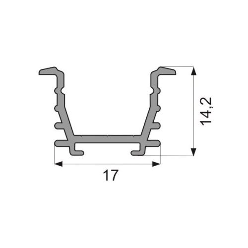 Bemarható LED profil 3 méter Tief