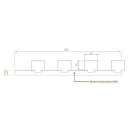 Dupla falpanel Fekete-Fehér