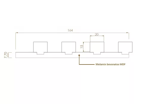 Dupla falpanel Fekete-Fehér
