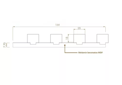 Dupla falpanel Fekete-Dió
