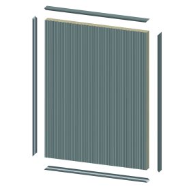 Gizir S010 szupermatt fehér C profil 2800 mm