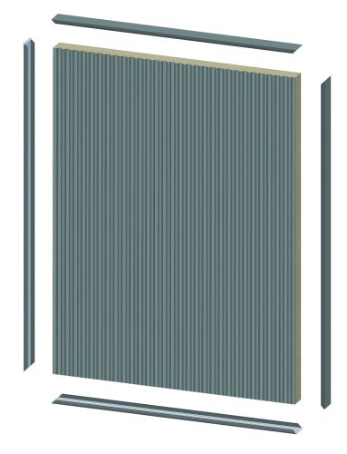 Gizir S039 szupermatt grafit C profil 2800 mm