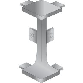 GOLA C Fém külső sarokelem ALU