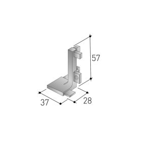 GOLA J Fém külső sarokelem ALU