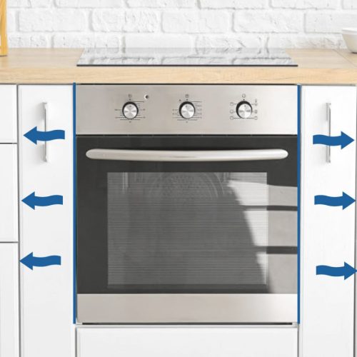 Hőterelő lemez sütő oldalához