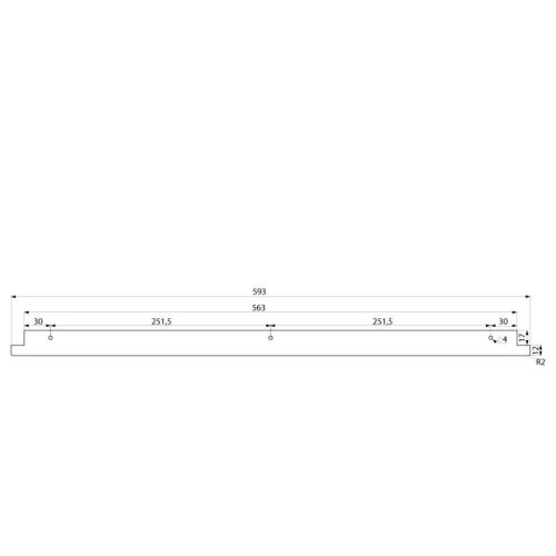Hőterelő lemez sütő alá egyenes