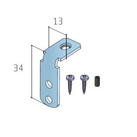 S45 felső sín rögzítő