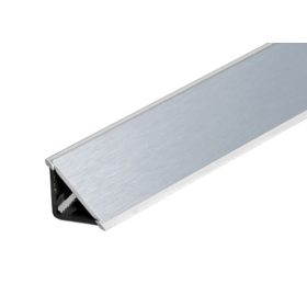 Mini háromszög vízvető, 15*15 mm, Szálcsiszolt alu