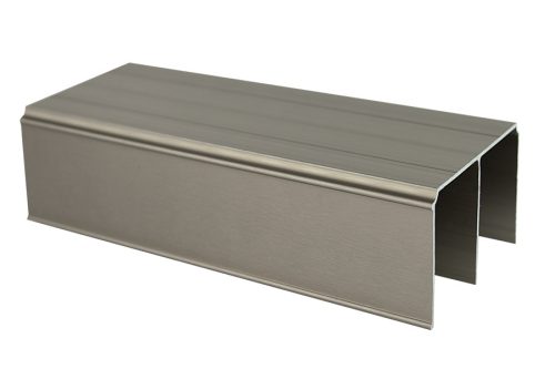 S05 Tolóajtó felső sín 2 pályás INOX