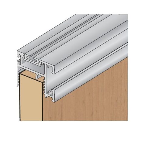 S10N Tolóajtó fogantyú profil 2,7 m FEKETE