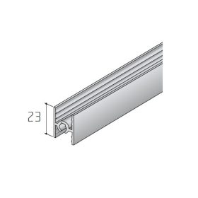 S55 Tolóajtó felső összekötő profil EZÜST