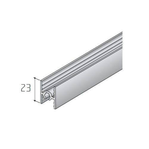 S55 Tolóajtó felső összekötő profil INOX