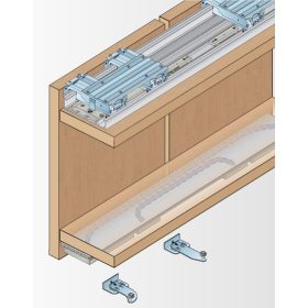 S61 Sikba záródó Tolóajtó szett 2 m