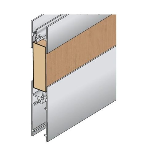 S65 Tolóajtó alsó összekötő profil TÜKÖR