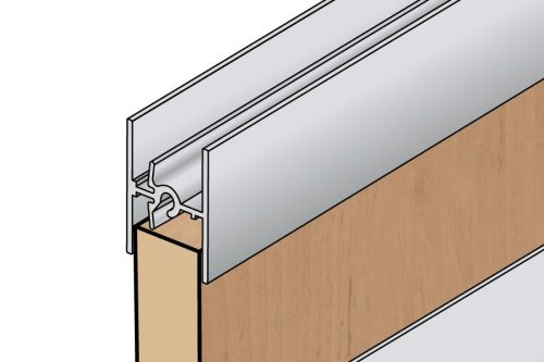 S65 Tolóajtó felső összekötő profil INOX