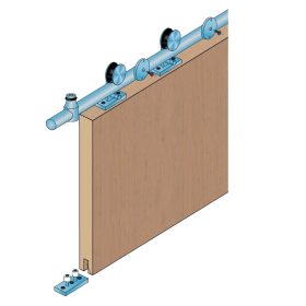 S90 Inox Tolóajtó szett faajtóhoz 2m