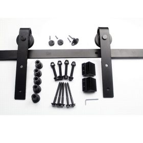 S90 Fekete pajtajtó tolóajtó szett 2m