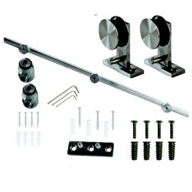 S90 Inox Tolóajtó szett faajtóhoz 3m