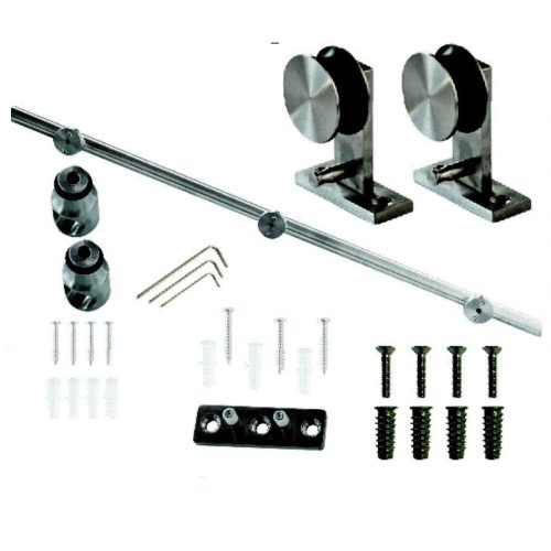 S90 Inox Tolóajtó szett faajtóhoz 3m