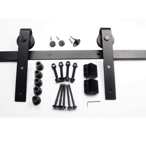 S90 Fekete pajtajtó tolóajtó szett 3m