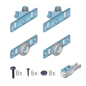 S27AL Tolóajtó görgőszett