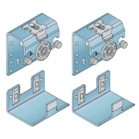 S41 külső Tolóajtó külső görgőszett S41A sínhez