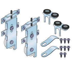 S60 Tolóajtó görgőszett dupla