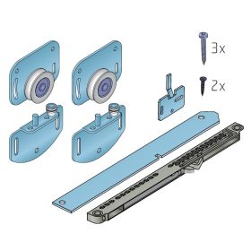 S60H T60 fékes Tolóajtó görgőszett