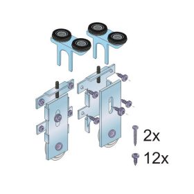 S60N Tolóajtó görgőszett S19 profilhoz