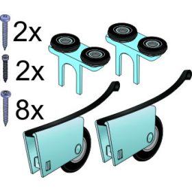 S65 Tolóajtó görgőszett S19 profilhoz