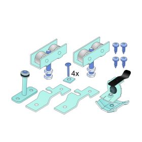 S80-S55 Tolóajtó görgőszett