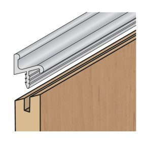   UK1_ALU-3m Bemarható fogantyú profil 55°-ba vágott ajtó élére 3m