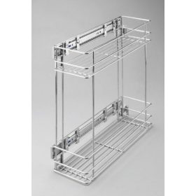 Nomet oldalra szerelhető 2 polcos kosár - több méretben