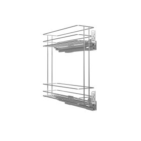   Nomet 150 mm jobb oldalra szerelhető 2 polcos kosár tandem sínnel