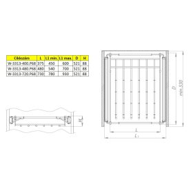 Nomet kíhúzható nadrágtartó - több méretben