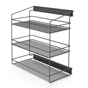 Nomet 3 polcos kihúzható ruhás kosár