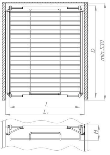 Nomet 88 mm magas kihúzható ruhás kosár - több méretben