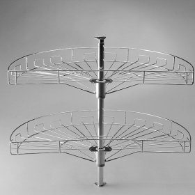 Nomet félkör forgókosár - több méretben