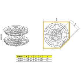 Nomet forgókosár - több méretben