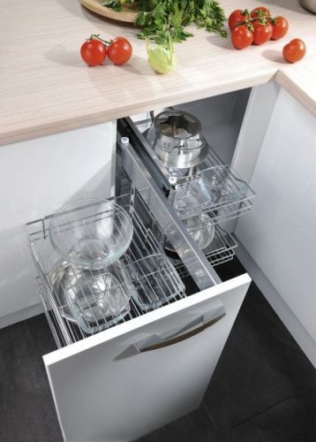 Nomet kihúzható krómozott magic corner - több méretben