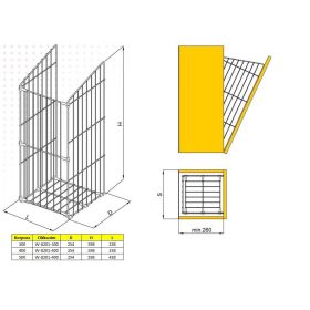 Nomet billenő szennyestartó - több méretben