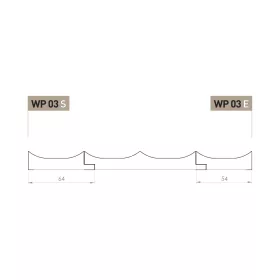 Falpanel vég WP03 Festhető