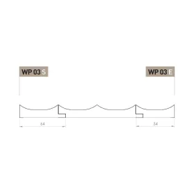 Falpanel indító WP03 Csiszolt arany