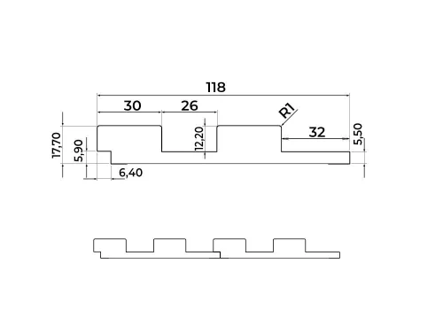 Falpanel WP12 Madras Teak