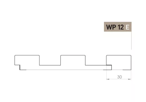 Falpanel vég WP12 Festhető