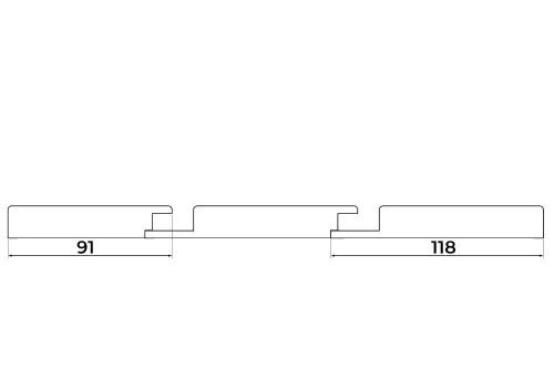 Falpanel vég WPL01 Matt fekete